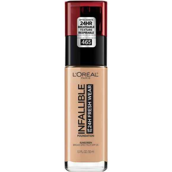 NEW L'Oreal Paris Infallible 24HR Fresh Wear Foundation #465 SAND Makeup Beaut